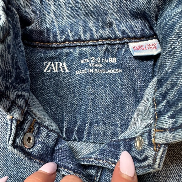 Zara Denim Dress 2-3T - Picture 2 of 6